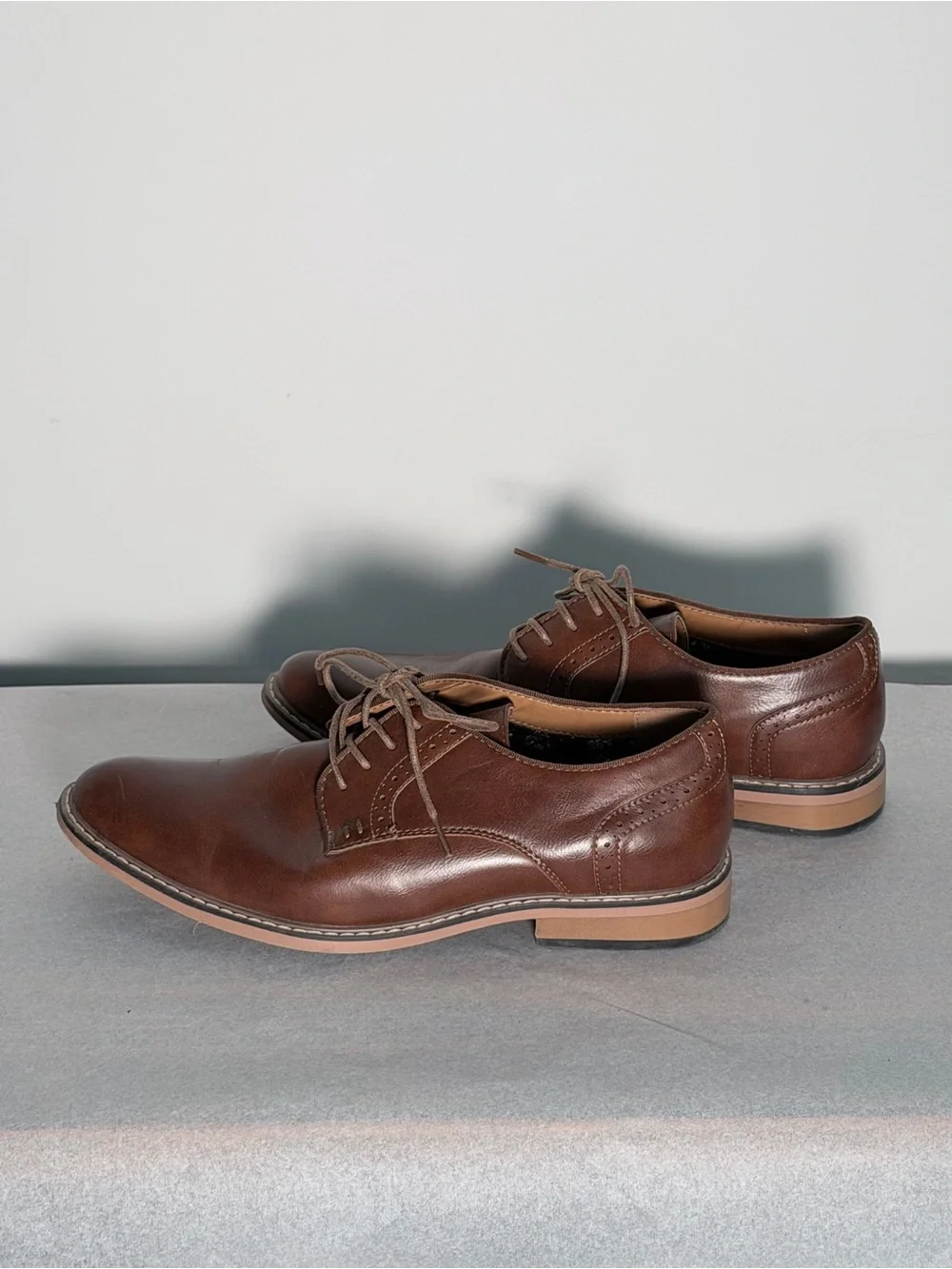 Madden Classic Brown Leather Derby Shoes - Lace-Up Men's Oxfords 9.5